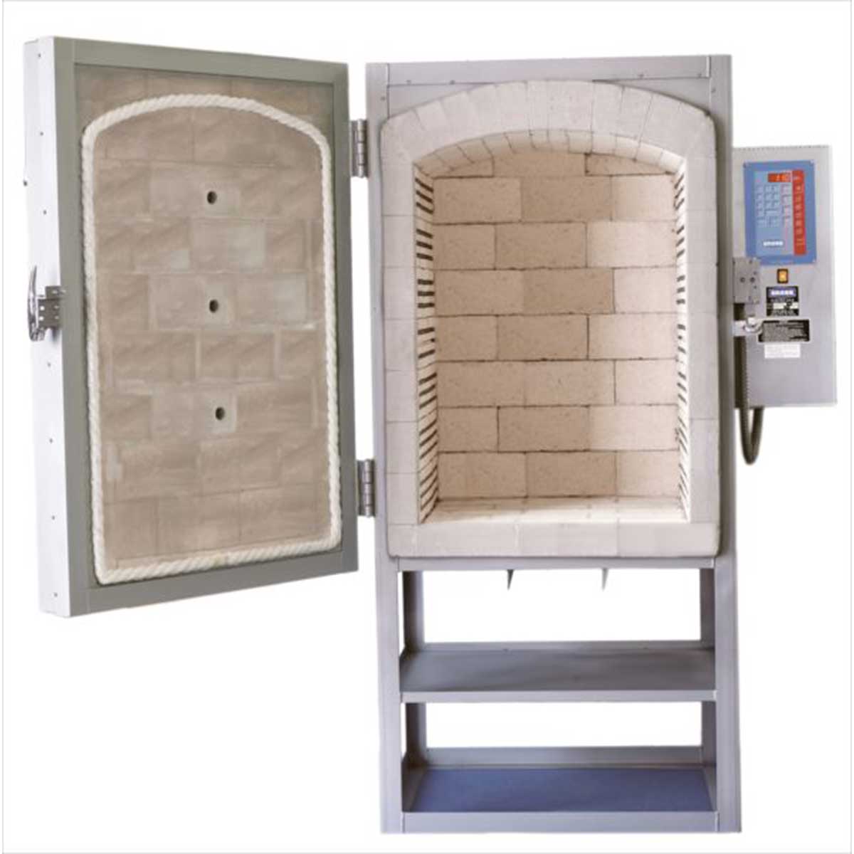 Cress EC242431FH Front Loading Kiln Front Open Chamber View