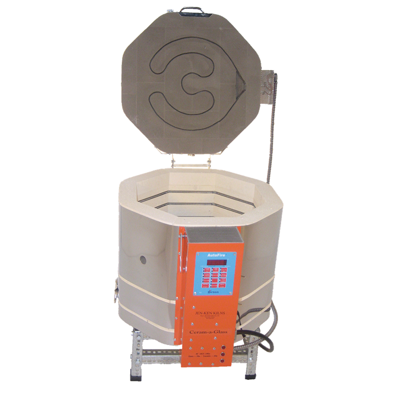 Jen-Ken AF 1815 Ceram-a-Glass Kiln Front Open