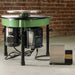 Soldner S150 Pottery Wheel Green Front View with Peddle